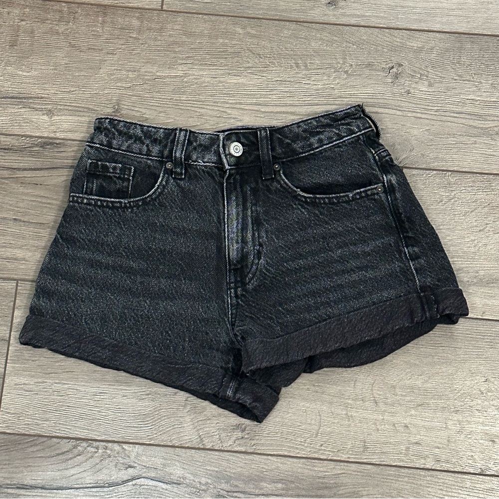 Pacsun black mom jean shorts